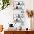 2 Packs Wall Mounted Metal Mug Rack